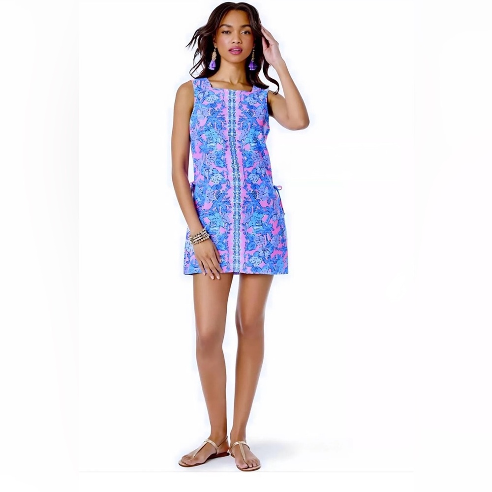 Lilly Pulitzer Donna Romper Soleil Pink Palm Paradise Size 6